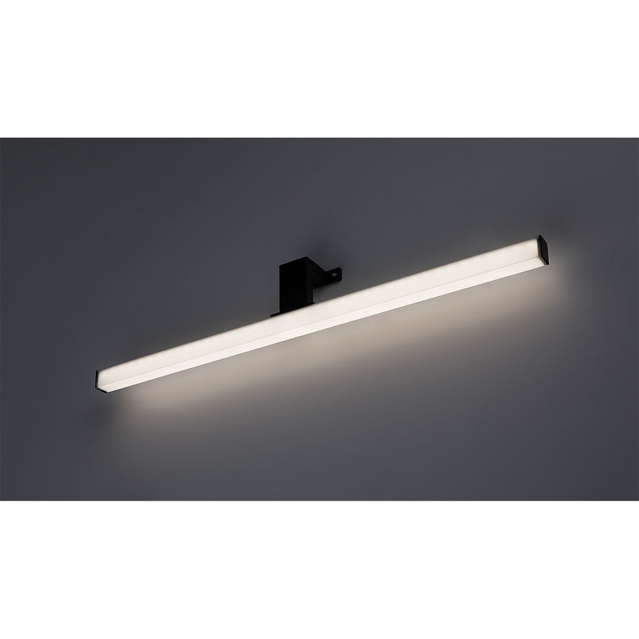 Rabalux lámpara de baño, potencia 9W, blanco natural 4000K, IP44. negro, Oliro