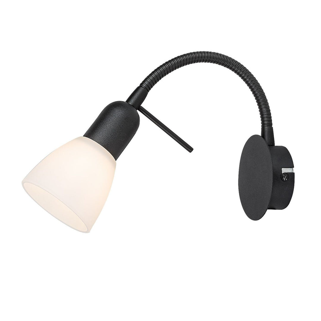 Aplique Rabalux, spot, rosca E14, IP20, negro, Soma