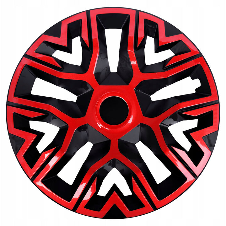 Tapacubos universal 15'' NRM The Best Bicolor rojo/negro 1 pieza