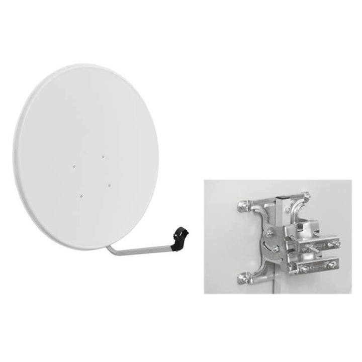 Antena parabólica LTC, 90 cm, gris claro, alta resistencia a factores mecánicos, LXSAT952