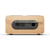 Radio portátil Blaupunkt, radio digital DAB+ y sintonizador FM, Bluetooth, salida de auriculares, reproductor USB y microSD, pantalla LCD, función de reloj y alarma, alimentada por batería recargable USB-C, DR10CR