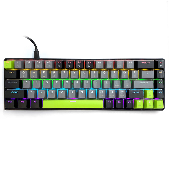 Teclado mecánico 60% RED CORE MX60 MT1260, iluminación de teclas, Mediatech