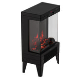 Chimenea eléctrica LED con mando a distancia, 2 potencias de calefacción 1000W/2000W, termostato, Adler AD 7755
