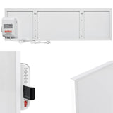Calefactor por infrarrojos Cronos, 330W, blanco, antialérgico, ultrafino, superficie mate, calienta una superficie de hasta 12m2, Synthelith PRO CRP-330TWP Blanco