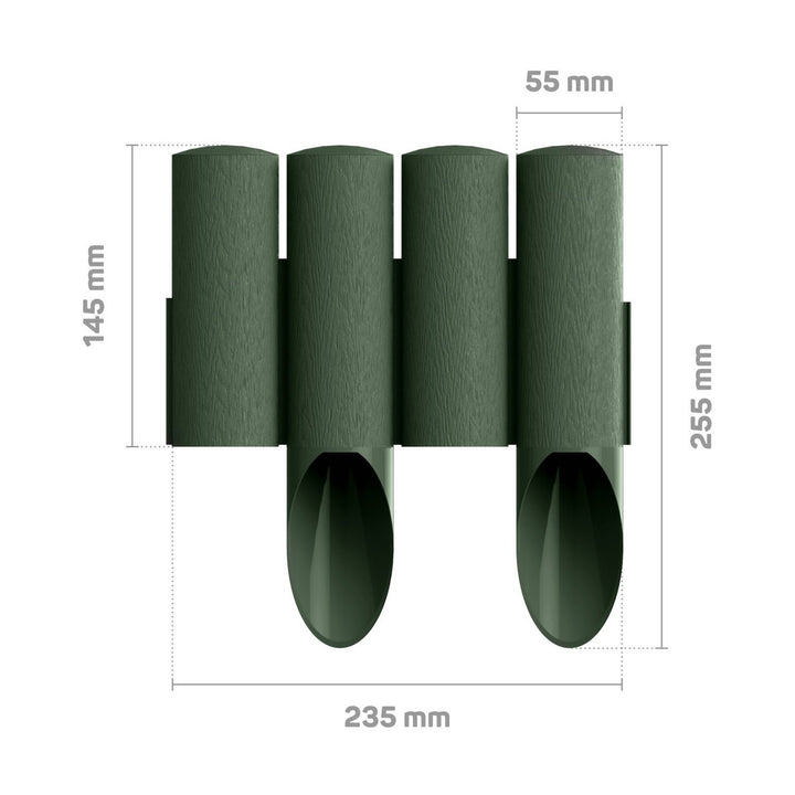 Cellfast jardín empalizada Estándar 4 verde, 6 paquetes
