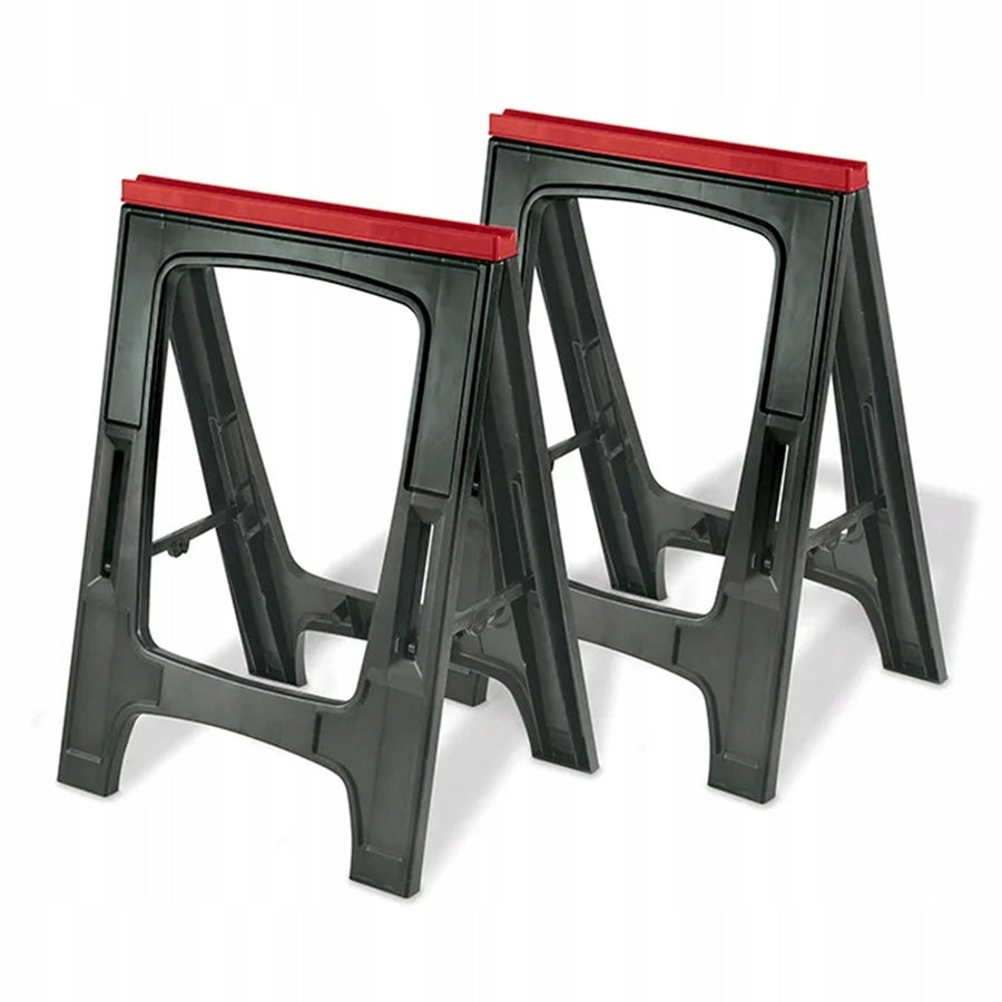 Caballetes de taller Keter, 2 unidades, carga máxima 340 kg, negros, 220253