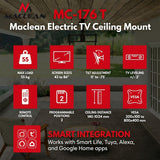 Soporte eléctrico para televisor Maclean, de techo, compatible con Tuya, VESA máx. 800x400, para televisores de 43-86", máx. 55 kg, MC-176 T
