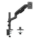 Soporte / colgador para monitor Ergo Office, resorte de gas, 17"-32", 1-10 kg, negro mate, VESA máx. 100x100, ER-691 B
