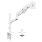 Soporte / colgador para monitor Ergo Office, resorte de gas, 17"-32", 1-10 kg, blanco mate, VESA máx. 100x100, ER-691 W