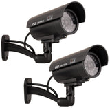 Cámara ficticia IR9000 B IR LED luz intermitente negro, 2 piezas