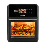 Freidora sin aceite AIR FRYER GreenBlue, potencia de 1800 W, capacidad de 10 l, 8 programas, accesorios, temporizador, GB950