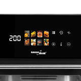 Freidora sin aceite AIR FRYER GreenBlue, potencia de 1800 W, capacidad de 10 l, 8 programas, accesorios, temporizador, GB950