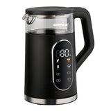 Hervidor eléctrico inalámbrico GreenBlue, capacidad de 1,7 l, depósito de agua de cristal, pantalla clara, selección de temperatura, 2200 W, GB670 B