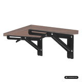 Soporte plegable para estantería de pared Maclean, mín. 250 mm, máx. 500 mm, máx. 50 kg, 2 unidades, MC-194