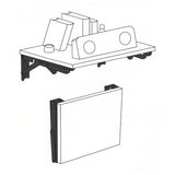 Soporte plegable para estantería de pared Maclean, mín. 250 mm, máx. 500 mm, máx. 50 kg, 2 unidades, MC-194