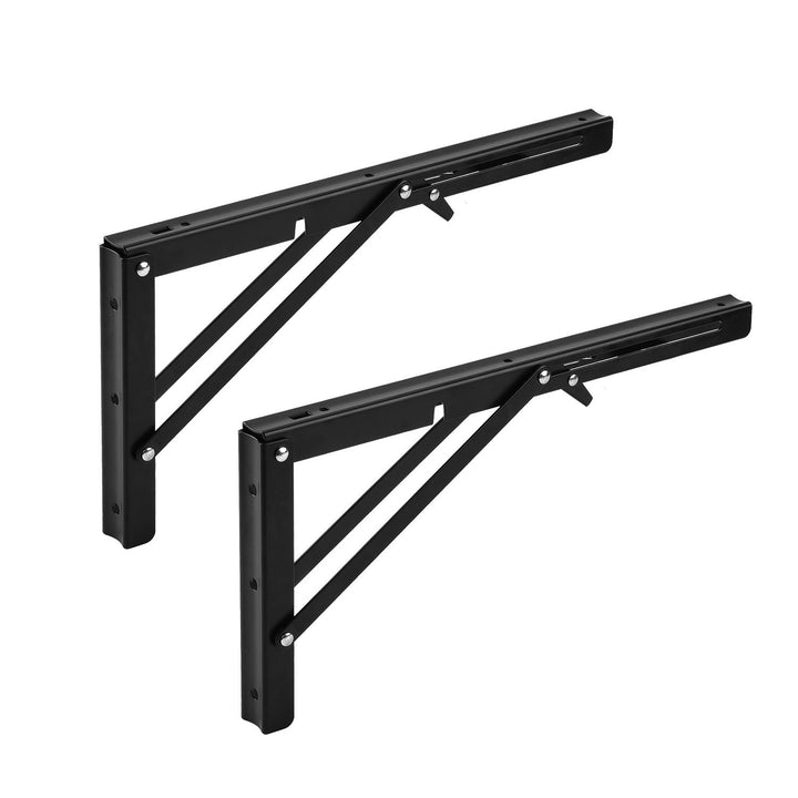 Soporte plegable para estantería de pared Maclean, mín. 300 mm, máx. 600 mm, máx. 50 kg, 2 unidades, MC-195
