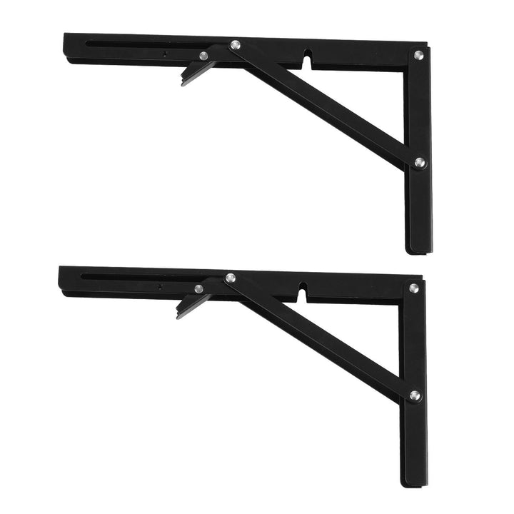 Soporte plegable para estantería de pared Maclean, mín. 300 mm, máx. 600 mm, máx. 50 kg, 2 unidades, MC-195