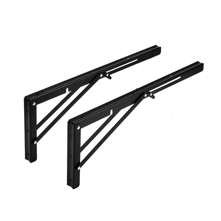 Soporte plegable para estantería de pared Maclean, mín. 350 mm, máx. 700 mm, máx. 50 kg, 2 unidades, MC-196