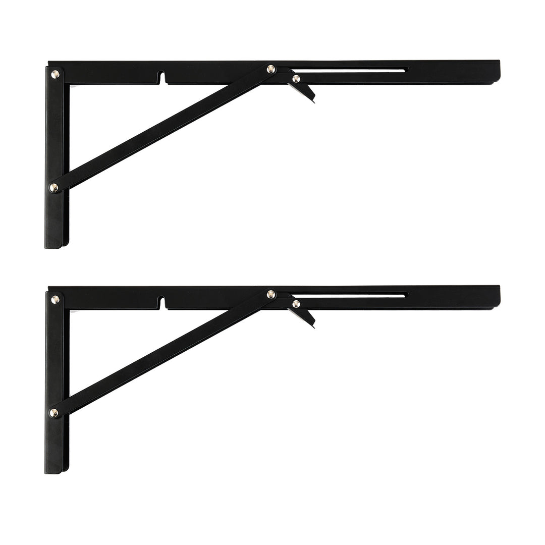 Soporte plegable para estantería de pared Maclean, mín. 350 mm, máx. 700 mm, máx. 50 kg, 2 unidades, MC-196