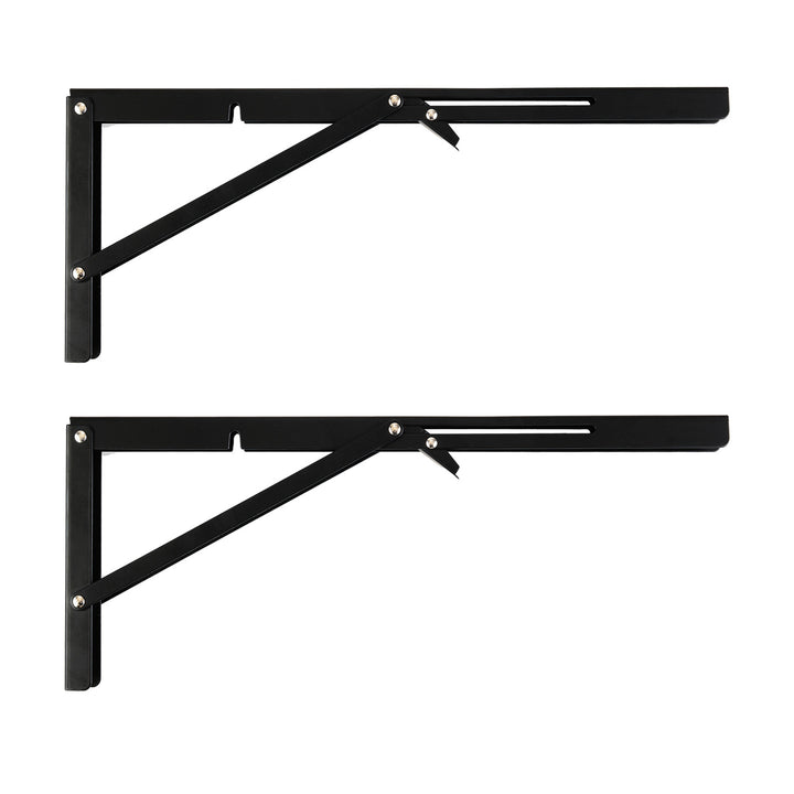 Soporte plegable para estantería de pared Maclean, mín. 350 mm, máx. 700 mm, máx. 50 kg, 2 unidades, MC-196