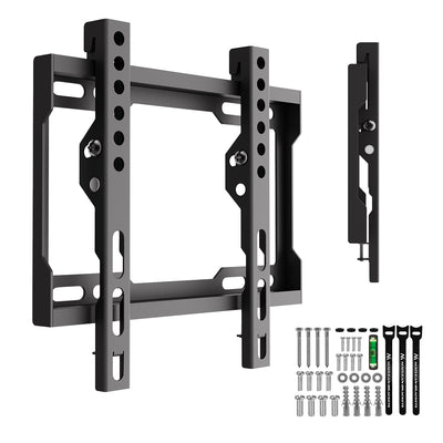 Soporte / colgador para TV Maclean, VESA máx. 200x200, 13-43", hasta 45 kg, negro, ajuste de inclinación 0°~-8°, MC-186