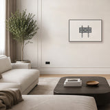Soporte / colgador para TV Maclean, VESA máx. 200x200, 13-43", hasta 45 kg, negro, inclinación ajustable de +2° a -10°, MC-189