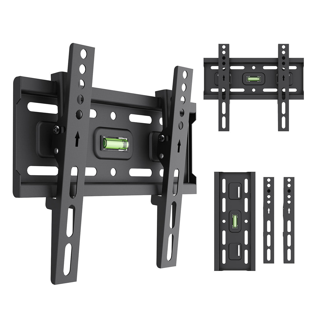Soporte / colgador para TV Maclean, VESA máx. 200x200, 13-43", hasta 45 kg, negro, inclinación ajustable de +2° a -10°, MC-189