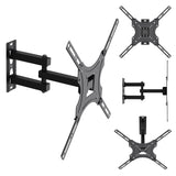 Soporte / colgador para TV Maclean, VESA máx. 400x400, 32-55", hasta 25 kg, negro, ajuste de inclinación 0°~-15° y giro +90°~-90°, MC-190