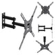 Soporte / colgador para TV Maclean, VESA máx. 400x400, 32-55", hasta 25 kg, negro, ajuste de inclinación 0°~-15° y giro +90°~-90°, MC-190
