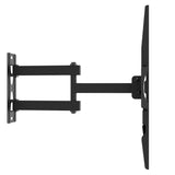Soporte / colgador para TV Maclean, VESA máximo 400x400, 32-55", hasta 30 kg, negro, ajuste de inclinación +2°~-10° y giro +90°~-90°, MC-191