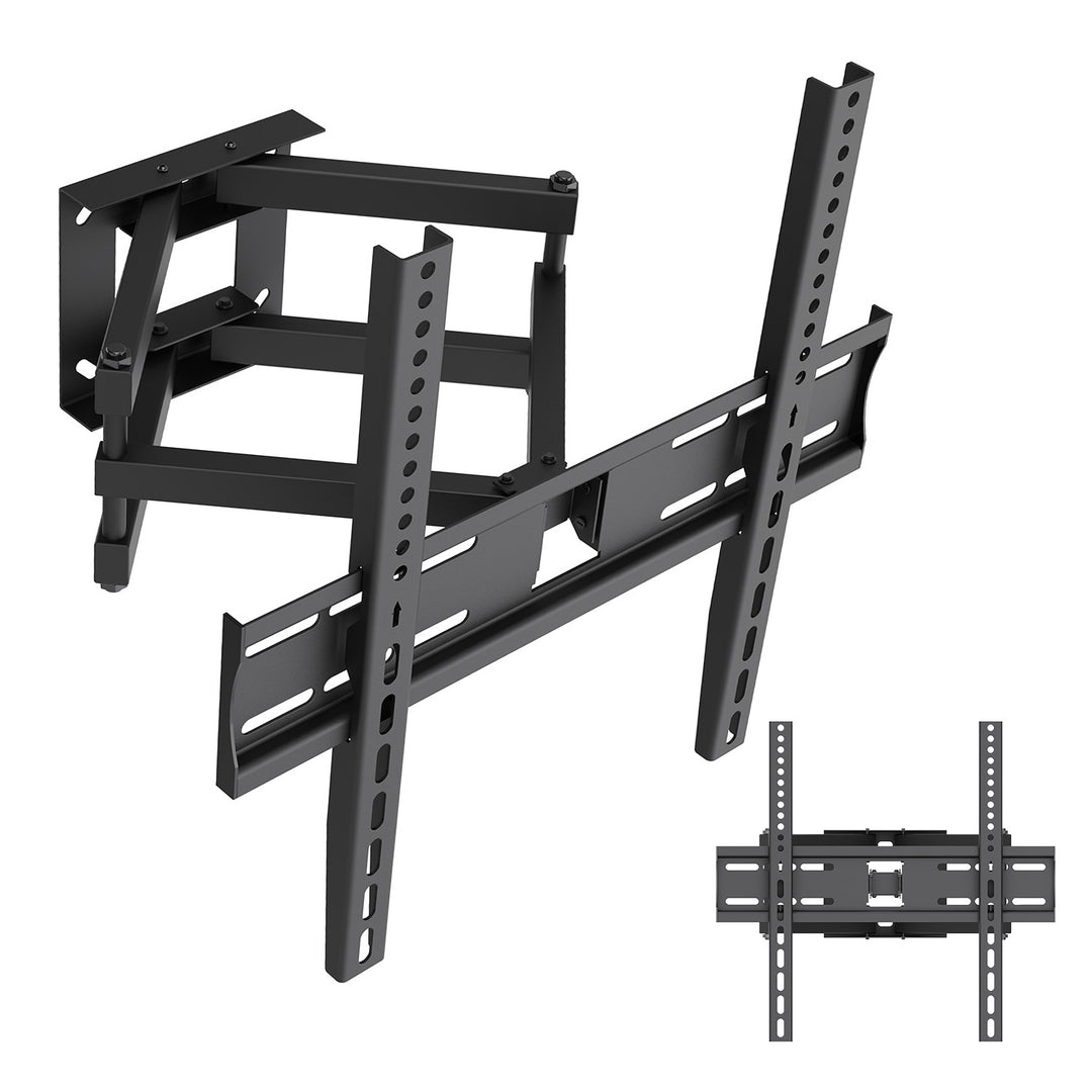 Soporte / colgador para TV Maclean, VESA máx. 400x400, 32-70", hasta 40 kg, negro, ajuste de inclinación +12°~-12° y giro +60°~-60°, MC-192