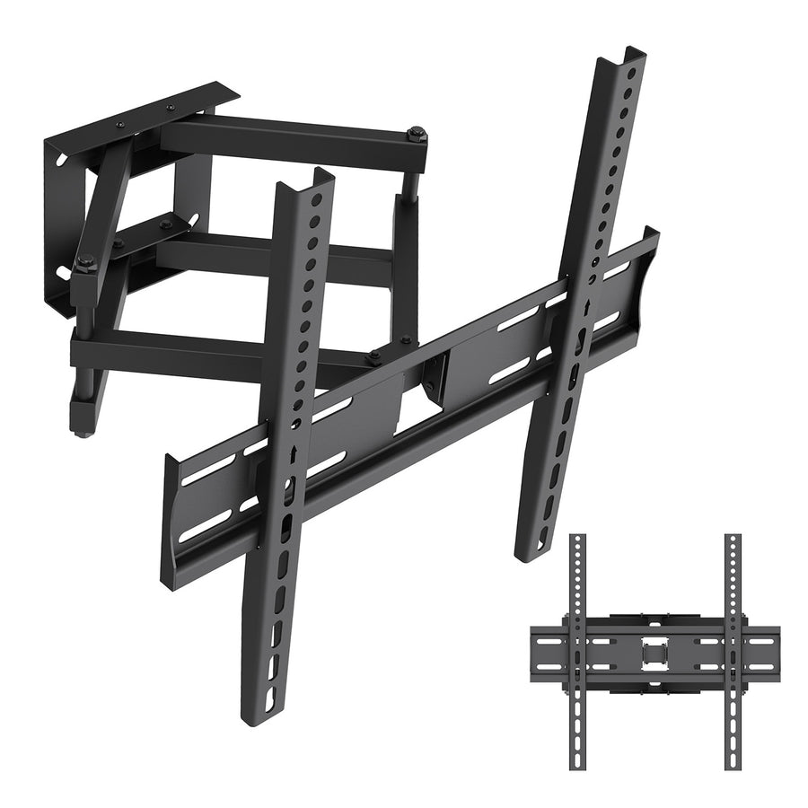 Soporte / colgador para TV Maclean, VESA máx. 400x400, 32-70", hasta 40 kg, negro, ajuste de inclinación +12°~-12° y giro +60°~-60°, MC-192