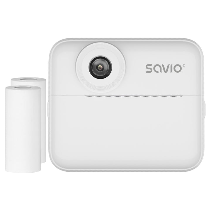 Cámara instantánea para niños Savio, 48MP de resolución, pantalla de 2,4'', 2 rollos térmicos, SAVAN-01