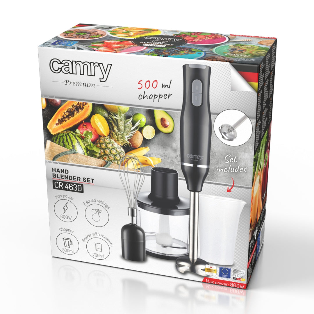Batidora de mano Camry, 800 W, 2 velocidades, batidora, CR 4630