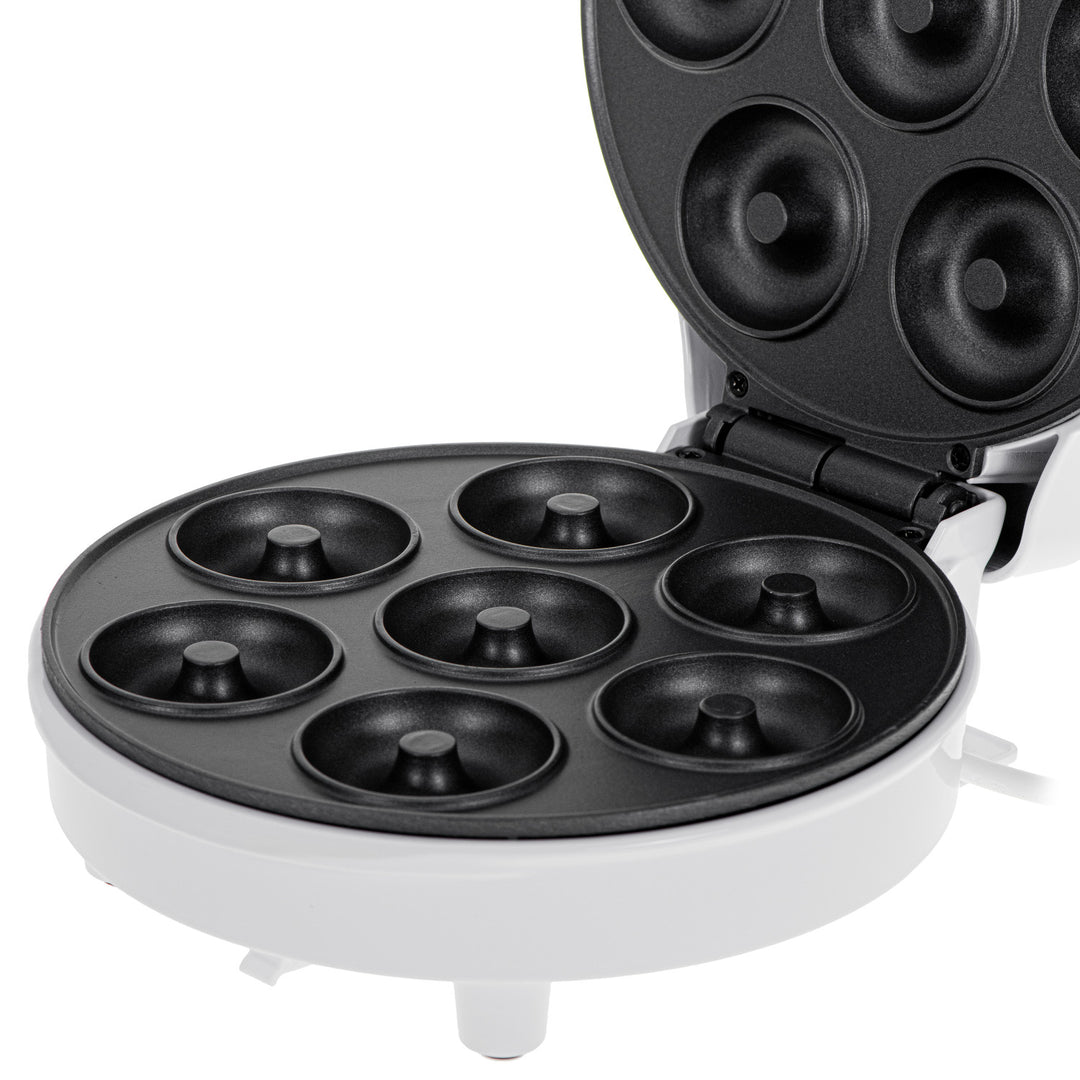 Roscadora Adler, para 7 rosquillas, revestimiento antiadherente, blanca, 1500W, AD 3075