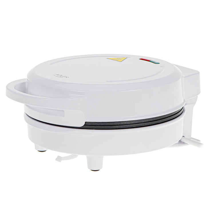 Roscadora Adler, para 7 rosquillas, revestimiento antiadherente, blanca, 1500W, AD 3075
