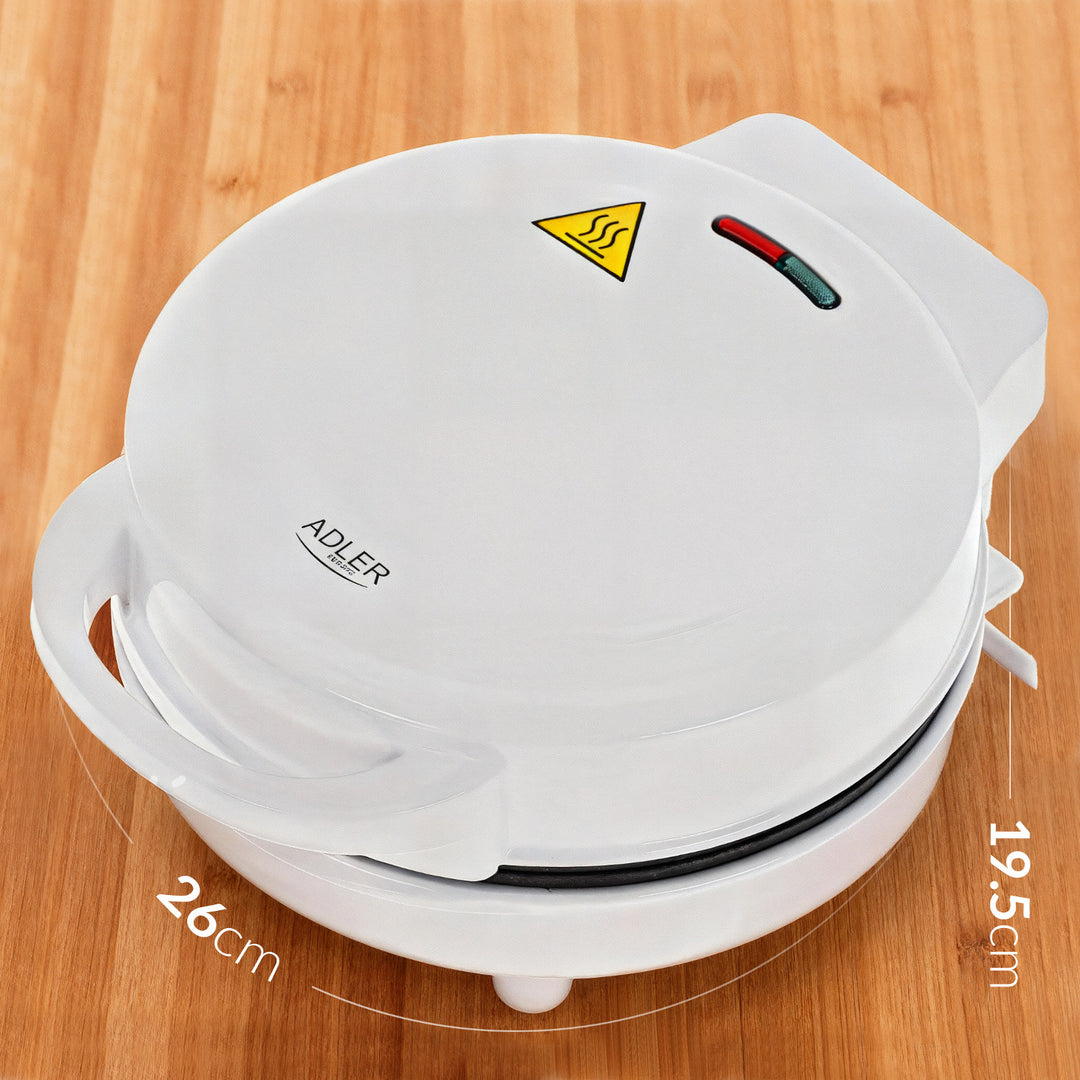 Roscadora Adler, para 7 rosquillas, revestimiento antiadherente, blanca, 1500W, AD 3075