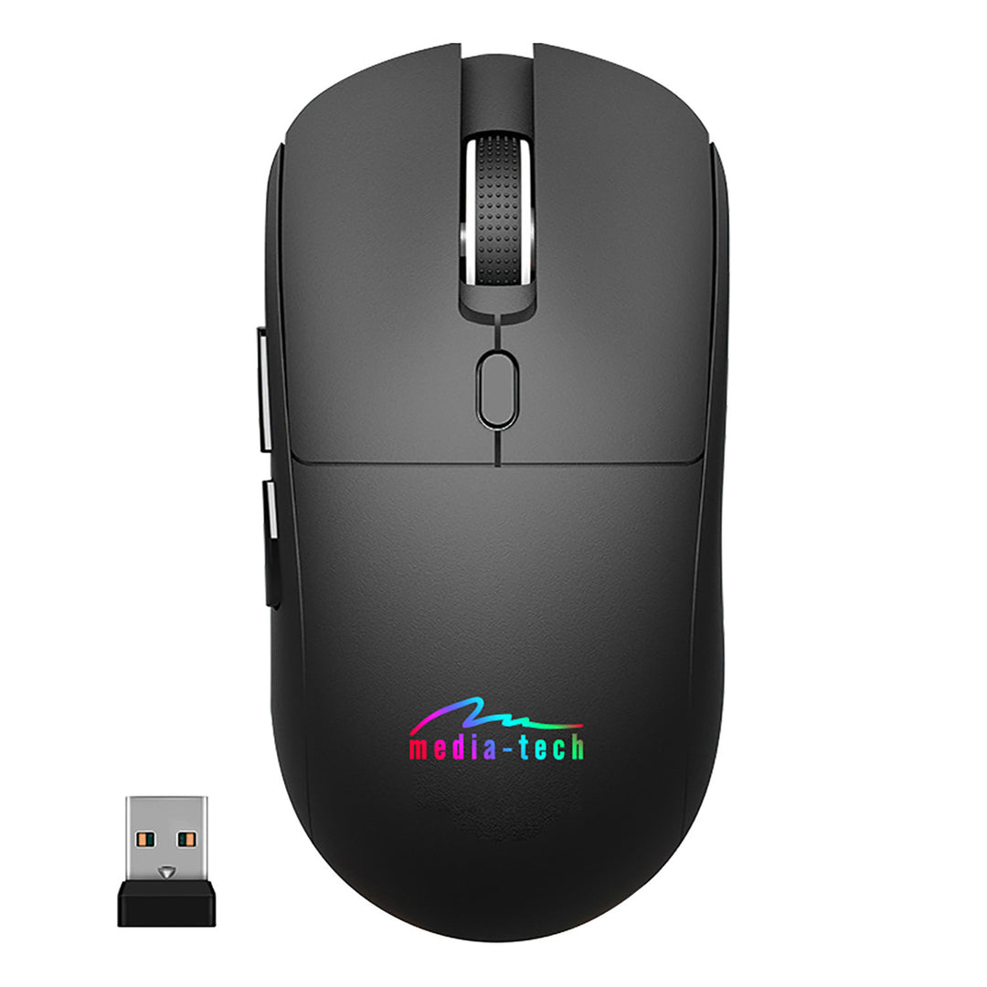 Ratón inalámbrico 2 en 1 (BT/RF) silencioso y recargable MT1124, Media-Tech