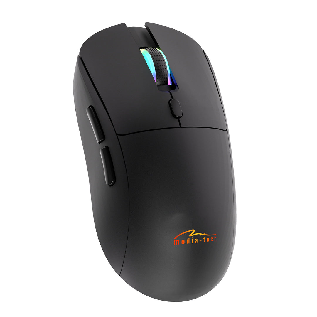 Ratón inalámbrico 2 en 1 (BT/RF) silencioso y recargable MT1124, Media-Tech