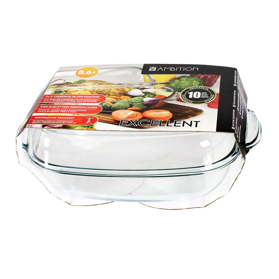 Plato refractario con tapa Excellent 8,6 l AMBITION