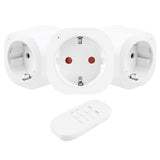 Tomas de corriente controladas por mando a distancia GreenBlue, 3 unidades, programables, alcance de hasta 30 m, 220-240 V CA, 50/60 Hz, 16 A, 433 MHz, GB313 F