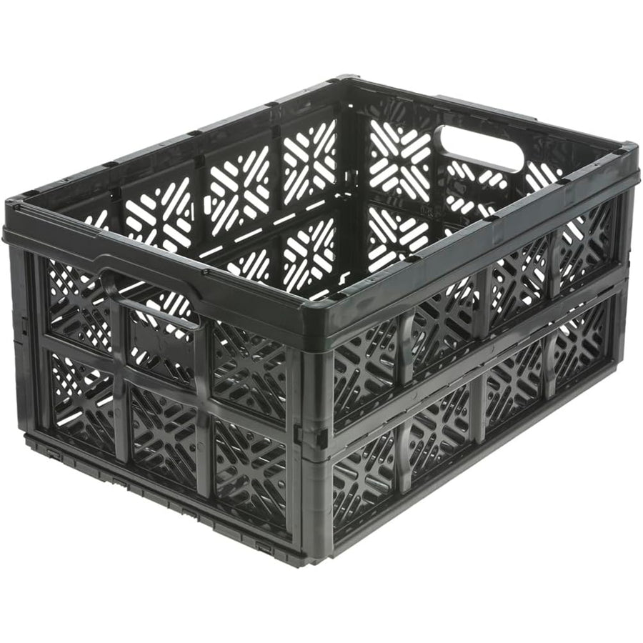 Keeeper Ida Cesto Plegable, 32L, Negro, Duradero y fácil de limpiar