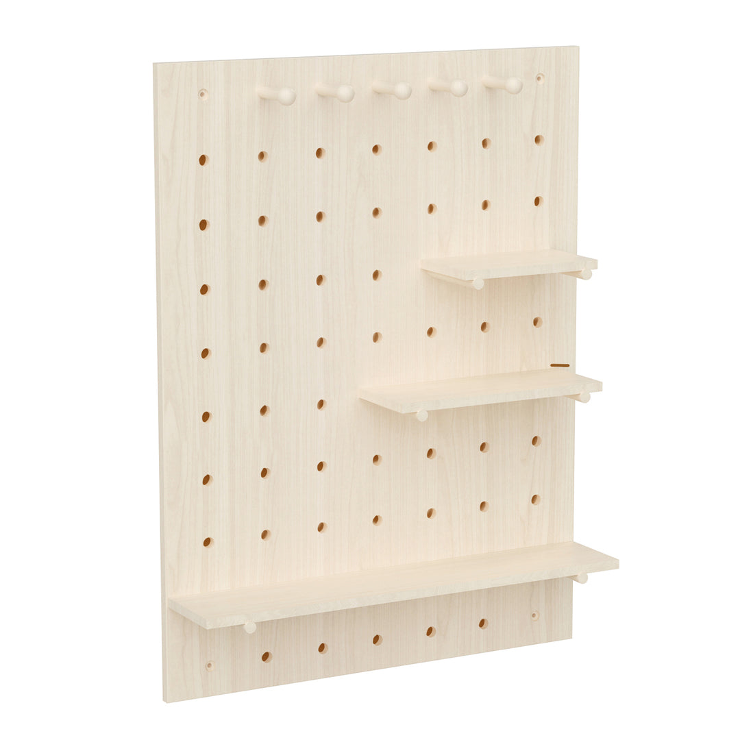 Organizador de madera para pizarra blanca Maclean, color madera clara, 60x80 cm, máx. 20 kg, MC-131 WD, 2 piezas