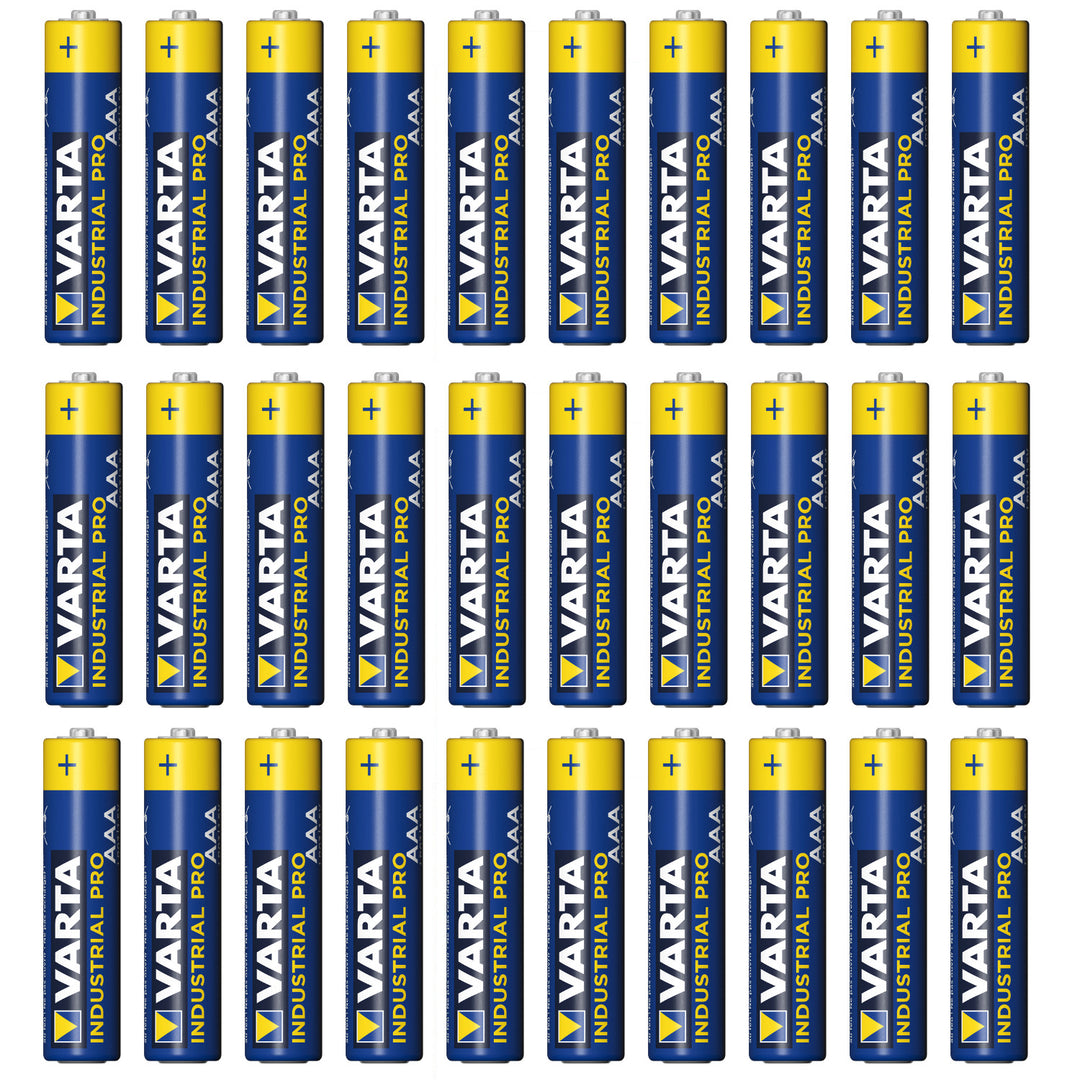 30x pila alcalina R-03 LR03 AAA Varta Industrial 4003