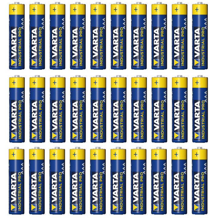 30x pila alcalina R-03 LR03 AAA Varta Industrial 4003