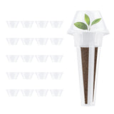 Set de accesorios para el cultivo interior de plantas GreenBlue: esponjas para semillas (60 uds.), cúpulas (20 uds.), recipientes (20 uds.) y pegatinas (60 uds.), GB133 AS