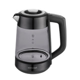 Hervidor eléctrico de vidrio Concept, capacidad 1,7 l, potencia 1850-2200 W, color negro, conector Strix, regulación de temperatura, control digital, RK4195