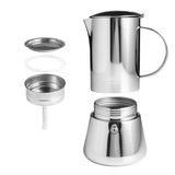 Cafetera Adler, cafetera espresso, capacidad 620 ml, color acero plateado, AD 4417