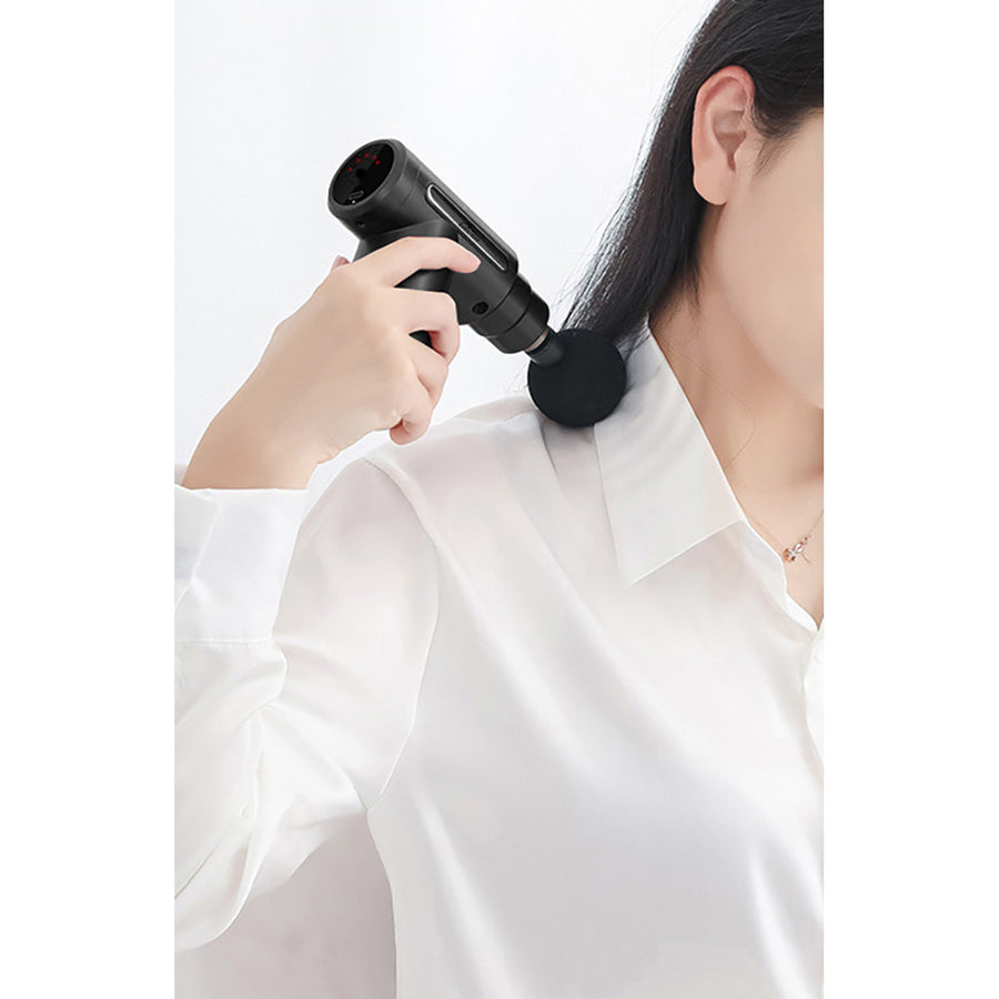 Masajeador para un masaje fácil y rápido de los músculos tensos, Media-tech, 4 cabezales de masaje intercambiables, MT6521