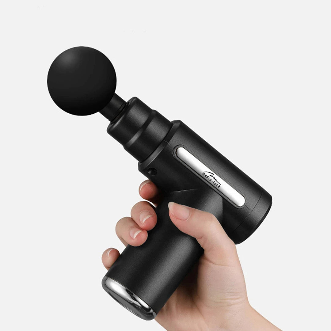 Masajeador para un masaje fácil y rápido de los músculos tensos, Media-tech, 4 cabezales de masaje intercambiables, MT6521